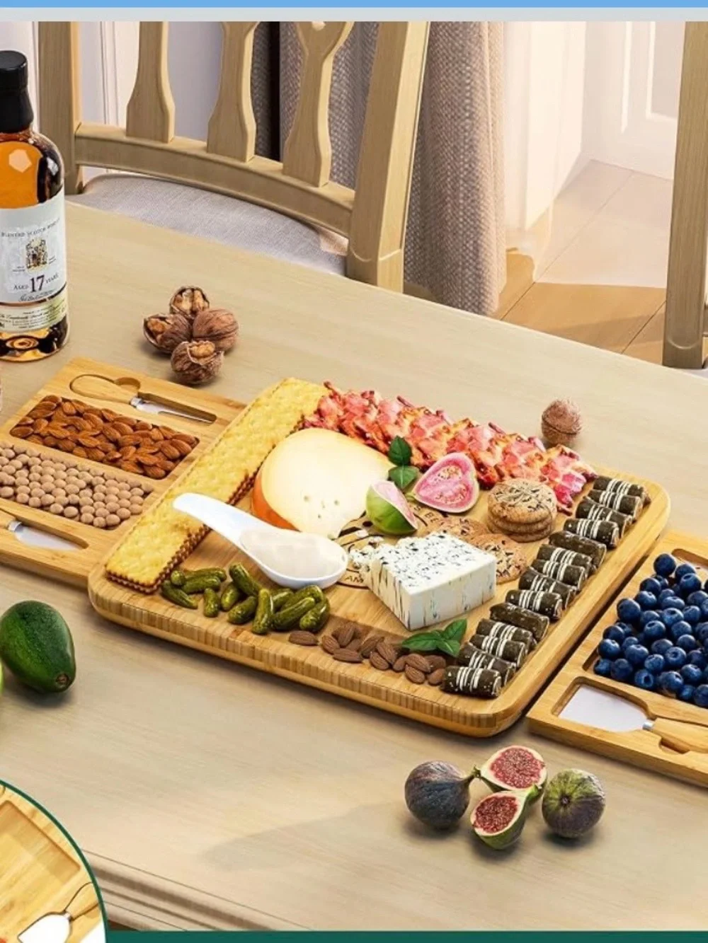 “World’s Best Sister You Are Amazing” Charcuterie Bamboo Serving Board NWT